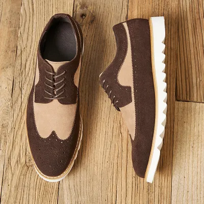 Suede Comfort Brogue Shoes