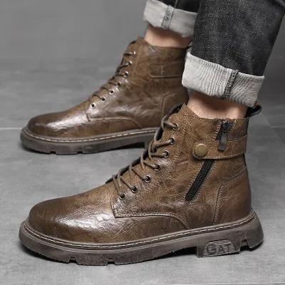 Men's Genuine Leather Martin Boots