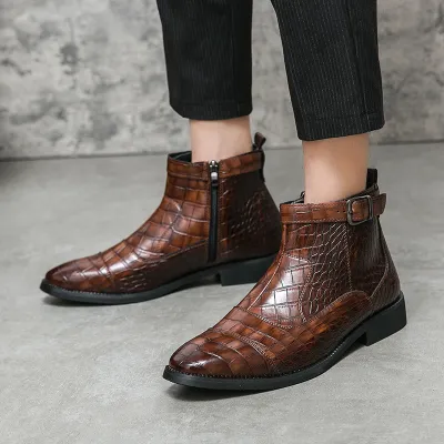 European And American Leather Boots 