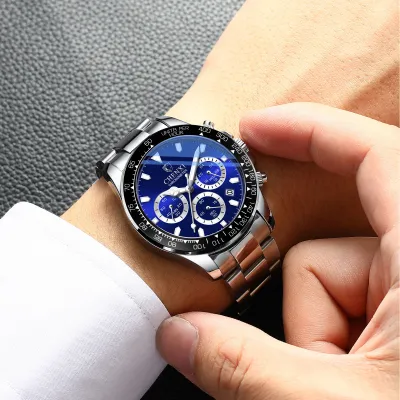 Three-Eye Quartz Sports Watch