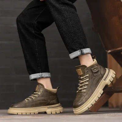 Microfiber Leather Martin Boots 