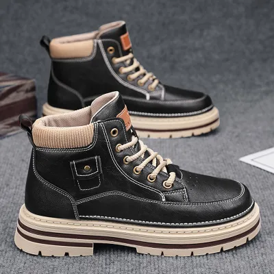 Men High Top Martin Boots