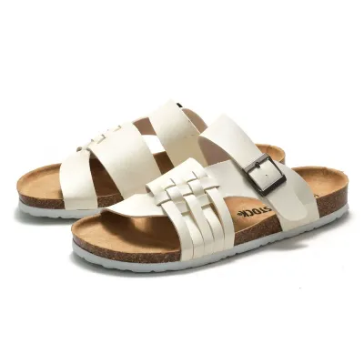 Men's Cork Slippers Student Sandals 