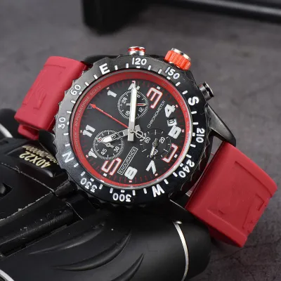 Silicone Strap Chronograph Watch