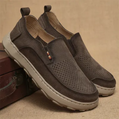 Comfortable Mesh Breathable Leather Shoes