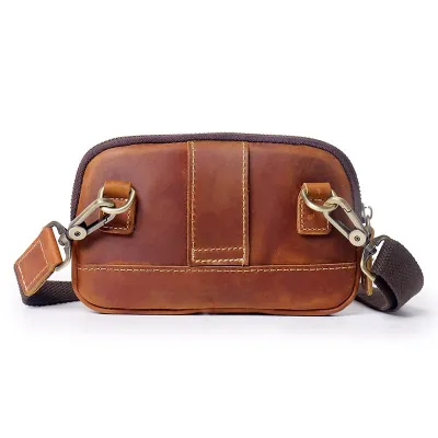 Genuine Leather Belt Waist Bag