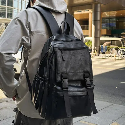 Leather Waterproof Backpack