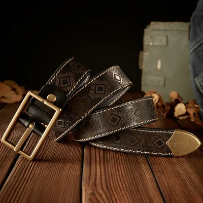 Vintage Handmade Cowhide Belt
