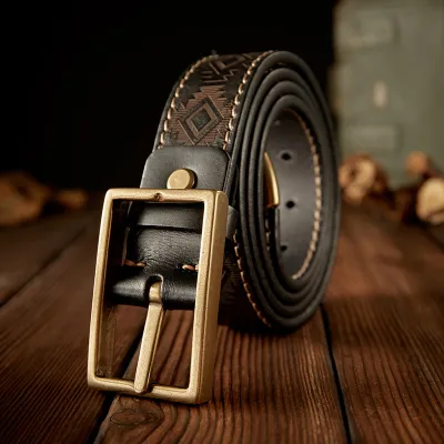 Vintage Handmade Cowhide Belt