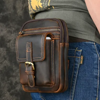 Genuine Leather Waist Bag