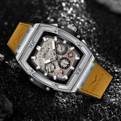 Barrel-Shaped Quartz Watch