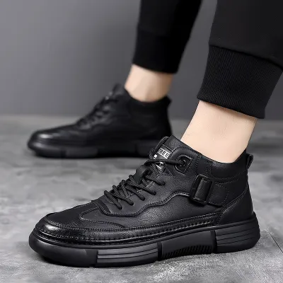 Genuine Leather Short Boots