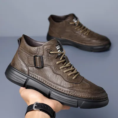 Genuine Leather Short Boots