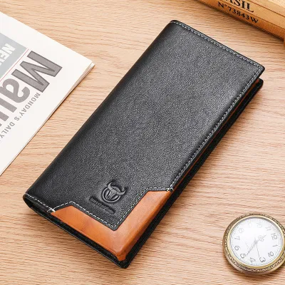 Genuine Leather Long Wallet