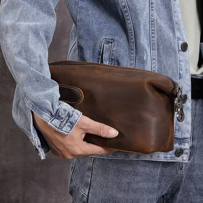 Genuine Leather Clutch Bag