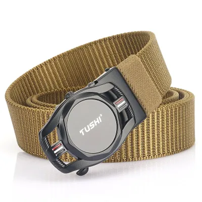 Automatic Buckle Canvas Belt