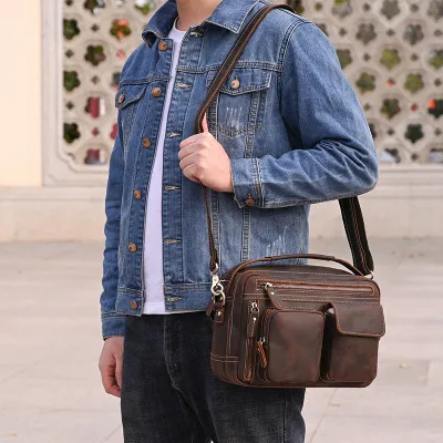 Genuine Leather Crossbody Bag