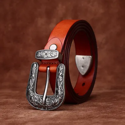 PREMIUM COWHIDE JEANS BELT FOR WOMEN