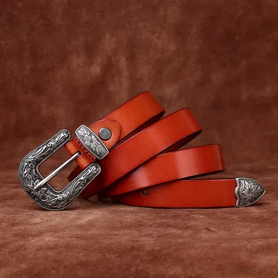 PREMIUM COWHIDE JEANS BELT FOR WOMEN