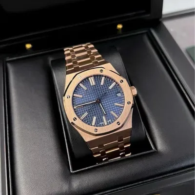 Royal Oak Style Automatic Steel Watc