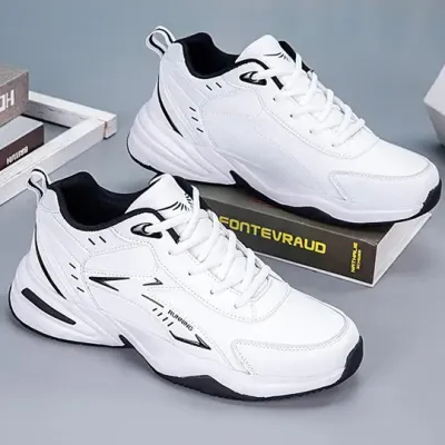 Autumn and winter leather sports casual outdoor trendy versatile comfortable shoes 
