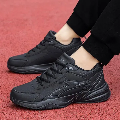 Autumn and winter leather sports casual outdoor trendy versatile comfortable shoes 
