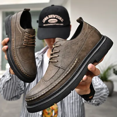 Four Seasons New Casual Large Size Leather Shoes 