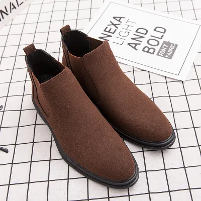 Autumn New Fashion Leather Chelsea Men's Boots