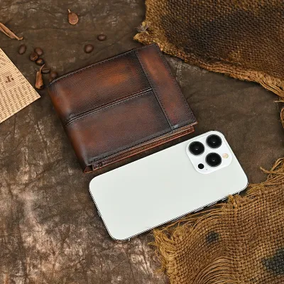 rfid anti-theft leather men's wallet wallet