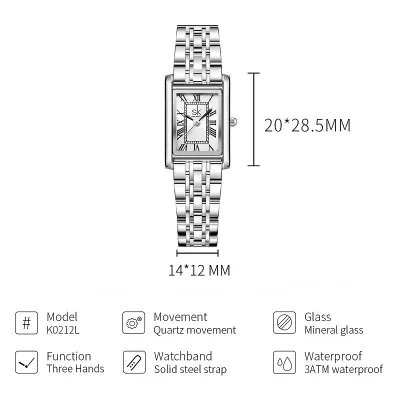  Girls Stainless Steel Quartz Watch