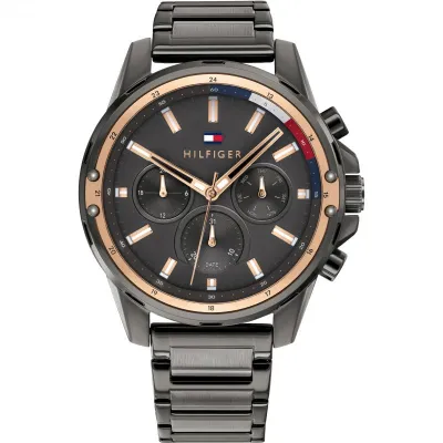Tommy Hilfiger Analogue Multifunction Quartz Watch for men with Stainless Steel bracelet