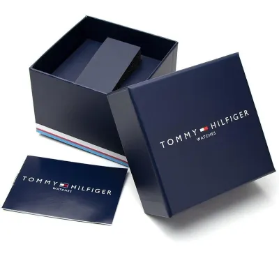 TOMMY HILFIGER CLARK GREY DIAL SILICONE STRAP MEN'S WATCH