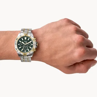 Fossil Garrett Chronograph Two-Tone Stainless-Steel Watch