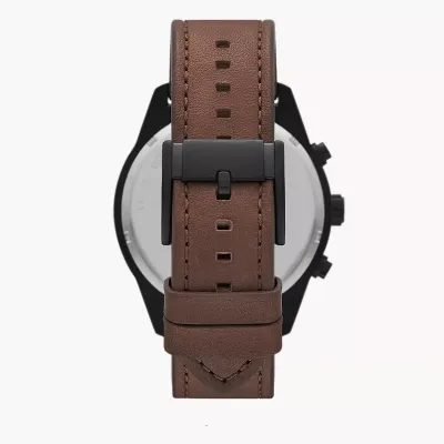FOSSIL- Brox Multifunction Brown Leather Watch