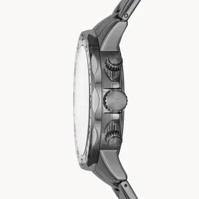 Fossil Retro Digital Smoke Stainless Steel Men's Watch