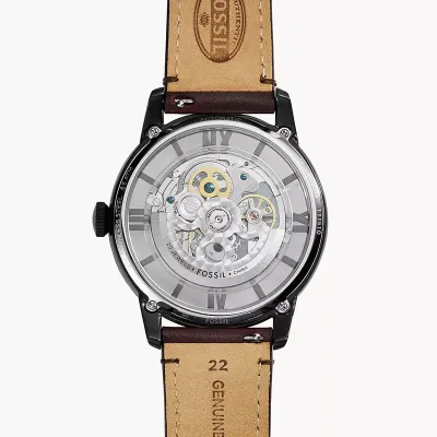 Fossil Townsman Automatic Dark Brown Leather Watch