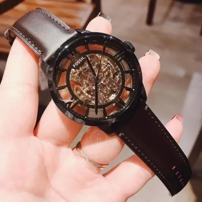 Fossil Townsman Automatic Dark Brown Leather Watch