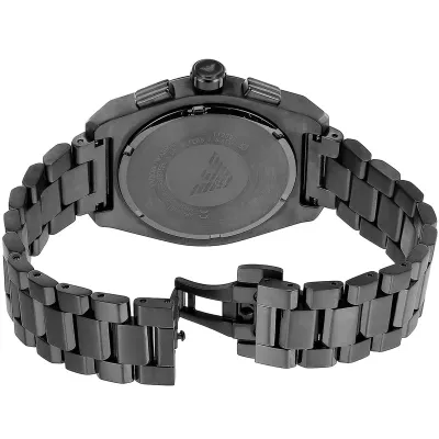 Emporio Armani Blue Dial Gunmetal Chronograph Men's Watch