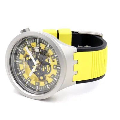 Swatch Quartz Big Bold Irony Casual Watch Dark Irony