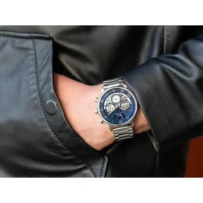 Tommy Hilfiger Legend Stainless Steel Navy Dial Watch