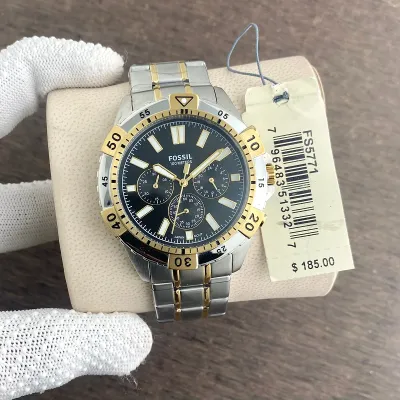 Fossil - Garrett Chronograph Stainless Steel Men's Watch