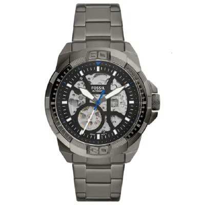 Fossil Bronson - Automatic Smoke Stainless Steel Watch
