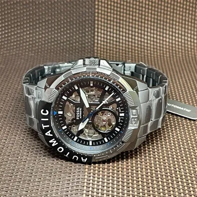 Fossil Bronson - Automatic Smoke Stainless Steel Watch