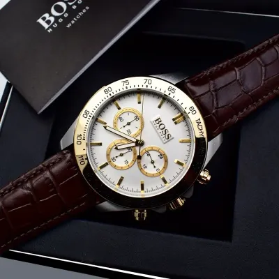 Hugo Boss - Men’s Quartz Leather Strap