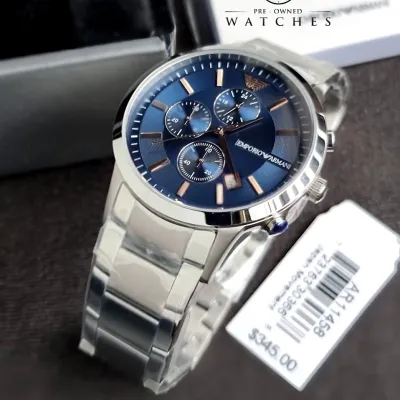 Emporio Armani Renato Analog Blue Dial Men's Watch