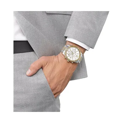 Michael Kors Lexington White Dial Men's Watch
