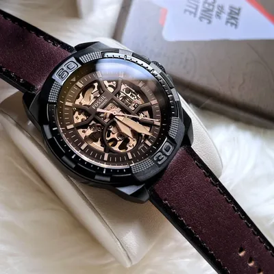 Bronson Automatic Brown Lite Hide Leather Watch