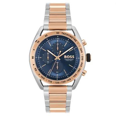 Hugo Boss Center Court Chronograph Blue Dial Men's Watch 