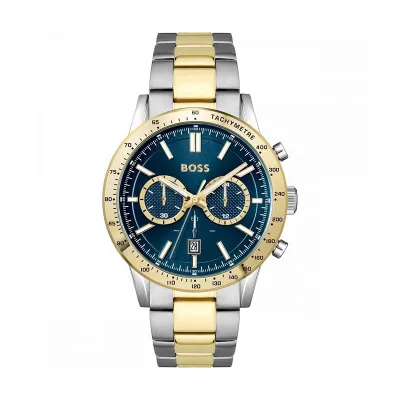 Hugo Boss Men’s Allure Silver Gold Watch