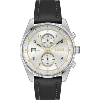 Hugo Boss Sky Travellar Men Chronograph Wrist Watch 